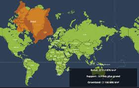 On peut trouver les cartes détaillées. Carte Du Monde Testez Notre Carte Interactive Pour Voir Les Vraies Echelle Taille Parcours