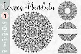 Download Leaves Mandala Svg Intricate Design Graphic By Vr Digital Design Creative Fabrica