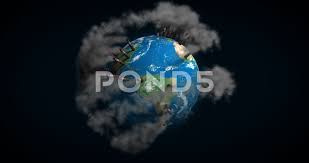 Planet Earth Environment Pollution With Smoke Global Warming Animation Alpha Stock Footage Pollution Smoke Environment Planets Global Warming Planet Earth