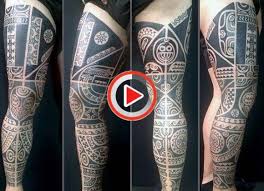 Tribal tattoos on arm for men. 30 Tribal Thigh Tattoos For Men Manly Ink Ideas Tattoos Manner Tattoos Tribal Tattoos
