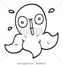 Then draw the vertical line, which will help us to draw the eyes. Line Drawing Cartoon Image Photo Free Trial Bigstock