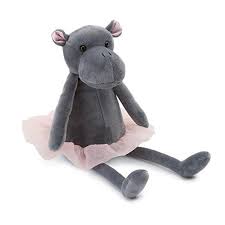 Jellycat Dancing Darcey Hippo Stuffed Animal Small 10 Inches Teddy Bear Stuffed Animal Animals Jellycat