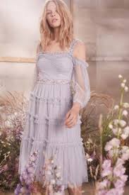 Original Black And Blue Dress Illusion Explained Helena Dress In Dusk Blue From Needle Threa Needleandthread Palegreydress Bridesmaid Dresses Wedding Guest Dress High Street Bridesmaid Dresses