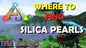 Silica Pearls Ark Map Ark Survival Evolved - The Island Where To Get Silica Pearls - Youtube