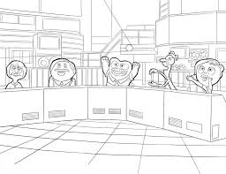 Joy, sadness, anger, disgust and fear. Characters From Inside Out 3 Coloring Page Free Printable Coloring Pages For Kids