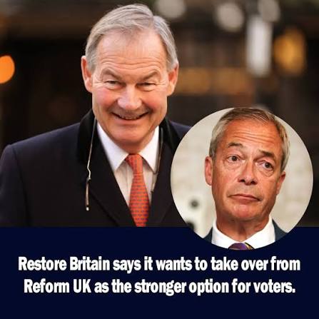 We are offering an opportunity to join a party which is reflective of what  they want and what they think,' the Restore Britain leader said