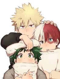 Katsuki Bakugo Izuku Midoriya And Shoto Todoroki My Hero Hero My Hero Academia Manga My hero academia bakugou by www.instagram.com/pollypwnz/ (me) todoroki by www.instagram.com/shirogane_sa… katsuki bakugo izuku midoriya and