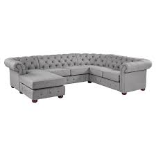 Compared to a regular sofa, they provide a wide lounge to stretch out on for added comfort. Weston Home Vance U Shape 6 Seat Sectional Sofa Walmart Com Walmart Com