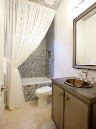 Tie Back Shower Curtain Idea Shower Curtain Decor Elegant Bathroom Bathroom Design