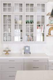 I suppose a glass cabinet door does tend to steer you away from keeping fruit loops right there in front. A Touch Of Glass Best Online Cabinets