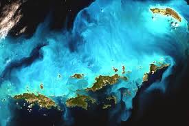 Virgin Islands Satellite Imagery Us Virgin Islands British Etsy Satellite Image Us Virgin Islands Imagery