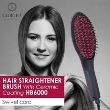 George Hair Straightening Brush VEGA X-Star Hair Straightening Brush With  Thermo Protect