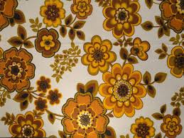 70s retro floral wallpaper pattern background. Vintage 70s Floral Pattern Fabric Rare Limited Quantity By Metre Sewing Fabric Textiles Tuscanyofstillwater Fabric Textiles
