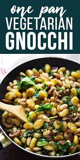 Simple to make but fancy in flavor, no one would even know. One Pan Gnocchi With Sundried Tomatoes And White Beans Recipe Vegetarian Recipes Vegetarian Recipes Healthy Gnocchi Recipes