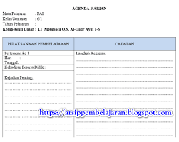 Jurnal harian ini menggunakan kurikulum k13 revisi terbaru dengan 8 komponen pokok. Jurnal Harian Pai Agenda Harian Guru Kelas 6 Sd Mi Kurikulum 2013 Tahun 2018 Arsip Pembelajaran