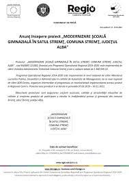Cauta in aceasta lista de coduri postale ce are peste 50 000 de inregistrari, codul la strada ta sau la localitatea de care esti interesat. AnunÈ Incepere Proiect Modernizare ÈcoalÄ GimnazialÄ In Satul StremÈ Comuna StremÈ JudeÈul Alba Ziarul Unirea