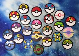 Assortiment De Grand Pokeball Etsy Perler Bead Art Perler Beads Designs Pokemon Perler Beads