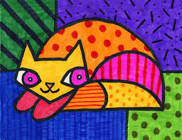 Pop tv is a slovenian generalist television channel operated by pro plus d.o.o., a subsidiary of central european media enterprises (cme), which is in turn owned by american telecommunication company at&t. Draw A Romero Britto Cat Art Projects For Kids