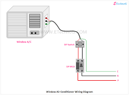 Do not work on any part of an ac installation unless you have the required expertise yourself. Air Conditioner Connection And Wiring Diagram Etechnog