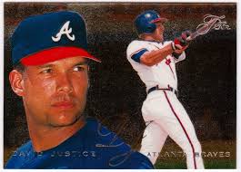 The baseball heroes program, which started in 1990 with reggie jackson, continues. 1995 Flair 326 David Justice Baseball Card Atlanta Braves