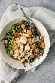 Kale & tempeh salad with maple tahini dressing. The Best Tahini Recipes Sweet And Savory Happy Kitchen
