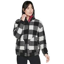 Check spelling or type a new query. Women S Skechers Buffalo Plaid Sherpa Jacket