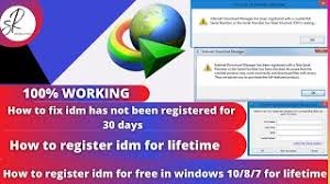 Download internet download manager free trial 30 days. How To Fix Idm Has Not Been Registered For 30 Days Herunterladen
