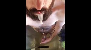 Cum dripping from my mouth