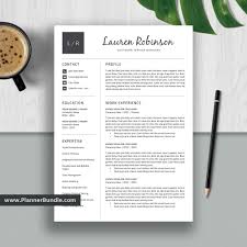 Our templates get you hired 2x faster. Resume Template For Ms Word Clean Cv Template 1 2 3 Page Resume Simple Cv Template Design Professional Resume Cover Letter Instant Download Lauren Plannerbundle Com