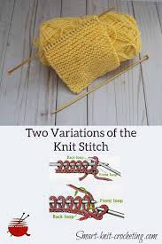 Knit front and back is a left leaning knitting increase even beginners will be able to do very easily. The Knit Stitch Two Simple Methods Of Making The Garter Stitch