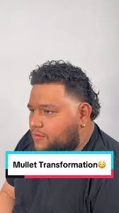 Fat Guy Curly Mullet