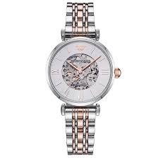 Shop 84 top emporio armani women's watches and earn cash back from retailers such as amazon.com, armani.com, and asos and others such as forzieri and vestiaire collective all in one place. Ladies Meccanico Silver Rose Gold Stainless Steel Emporio Armani Watch Ar1992 From Watch Pilot