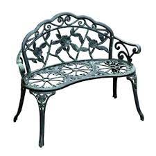 Cast Iron Garden Bench Vintage Outdoor Seat Antique Rose Metal Chair Loveseat Unbranded Metal Garden Benches Outdoor Garden Bench Cast Iron Garden Bench