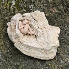 Sculpture On Petrified Wood Sculpture Art Fantasy Art