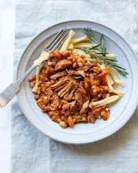 This crockpot chicken and rice casserole is just a few simple ingredients. Slow Cooked Pork And White Bean Cassoulet Familystyle Food