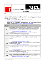 The most important thing to consider when designing your fire extinguisher training. Ucl Fem Training Notes Background Reading 1 0 Introduction
