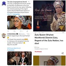 Sources inside the amazulul royal household have confirmed that queen mantfombi dlamini, the daughter of the late king sobuza and sister of king mswati of eswatini will be regent following the queen's first son is prince misuzulu zulu, who is believed to be the one who will ascend the throne. Hofpfgnvujlhkm