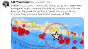 Gempa banten hari ini gempa bumi magnitudo 5,0 yang terjadi di barat laut sumur, banten pada minggu (23/5/2021) tidak. Gempa Blitar Magnitudo 6 2 Warga Lama Getarannya 30 Detik Suara Jatim