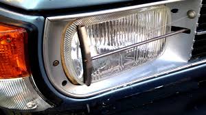 a relic from back then the headlight wipers the headlight wipers