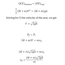 Physics Ballistics Equations This Combines Both The Conservation Of Energy Equation With The Physics Physics And Mathematics Ballistics