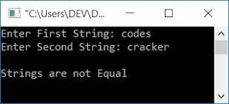 Program to compare strings in c c · s1 and s2 are equal. C Program To Compare Two Strings