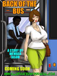 illustrated interracial- Back Of The Bus - Porn Cartoon Comics