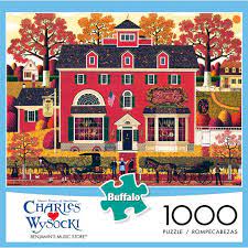 This seems like a good deal, as this same puzzle is priced at $19.99 on amazon!. Buffalo Games Charles Wysocki Benjamin S Music Store 1000 Piece Jigsaw Puzzle Walmart Com Walmart Com