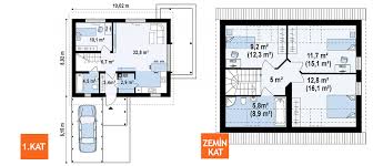 Sıhhi tesisat planı projede belirtilmiştir. 136 Metrekare Iki Katli Prefabrik Ev