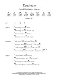 Did i have a long, long dream? Lyrics For What A Day For A Daydream Lyricswalls