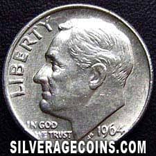What is a 1964 us nickel worth? 1964 United States Roosevelt Dime Silver 10 Cents Silveragecoins