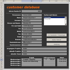 Datenbank programm in excel mit flexibler maske selber erstellen. Excel Tool Kundendatenbank Inkl Rechnungsprogramm