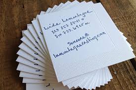 Your business card needs to have that equal amount of professional and personal feel. Scruffy Napkin Business Cards Unique Business Card