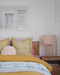 custom made timber furniture joinery interiors pink bedrooms bedroom color schemes mustard bedding