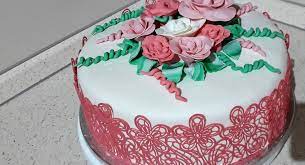 Torta Doppio Pan Di Spagna Con Bagna Analcolica Gusto Baba Crema Chantilly Aromatizzata All Arancia Copertura In Pasta Di Zucchero Cake Design Cake Desserts